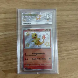 Paldean Fates Shiny Charmander 109/091 Holo Pokemon card ACE 10 - Image 1
