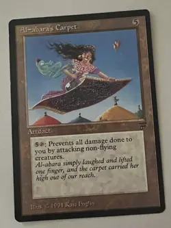 Magic the Gathering MTG Legends Al-abara's Carpet NM- (Beta Bob) - Image 1