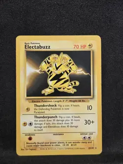 Vintage Pokemon TCG - Base Set - Electabuzz 20/102 Regular: LP+ - Image 1