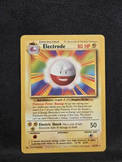Vintage Pokemon TCG - Base Set - Electrode 021/102 Regular: NM- - Image 1