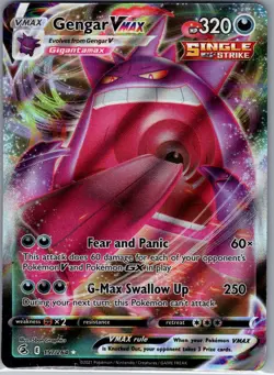 Gengar VMAX 157/264 SWSH08: Fusion Strike - Pokemon Card - LP - Image 1