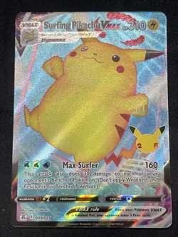 Surfing Pikachu VMAX Ultra Rare Celebrations 009/025 NM Pokemon - Image 1