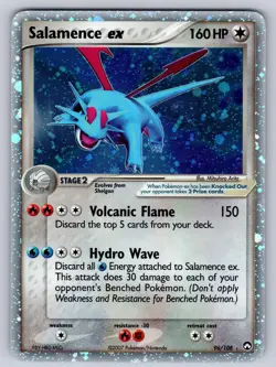 Salamence ex 96/108 Holo EX Rare Power Keepers Pokemon Lightly Played - Image 1