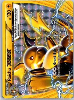 Pokemon TCG Raichu BREAK Rare BREAK Holo XY - BREAKthrough 50/162 LP - Image 1