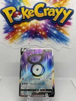 Unown V (Full Art) Holo Ultra Rare SWSH12: Silver Tempest 176/195 NM Pokemon - Image 1