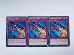 3x RA05-EN082 Dragon's Mind : Super Rare Card : 1st Edition : YuGiOh TCG - Image 1