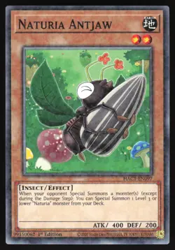 Naturia Antjaw - HAC1-EN097 - Duel Terminal Common - 1st Edition Yugioh - Image 1
