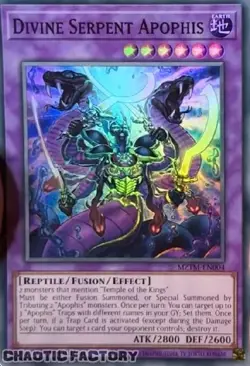 YUGIOH MZTM-EN004 Divine Serpent Apophis Super Rare 1st Edition NM - Image 1