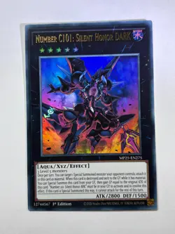 Number C101: Silent Honor DARK MP25-EN275 Ultra Rare 1st Edition YuGiOh Card NM - Image 1