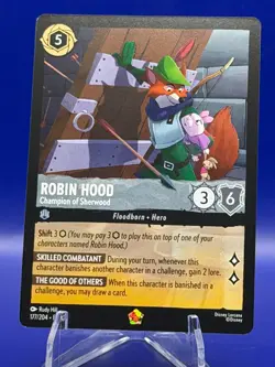 Disney Lorcana Fabled Robin Hood Champion of Sherwood #117 Legendary Non Foil - Image 1
