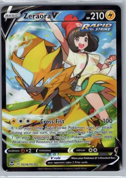 Zeraora V TG16/TG30 SWSH12: Silver Tempest Trainer Gallery - Pokemon Card - NM - Image 1