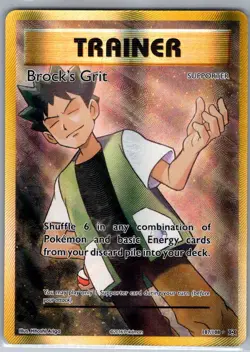 Brock's Grit (Full Art) 107/108 XY - Evolutions - Pokemon Card - NM - Image 1