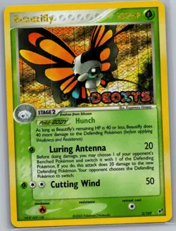 Beautifly 2/107 Reverse Holo Deoxys - Pokemon Card - NM - Image 1