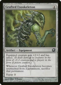 4x Grafted Exoskeleton SOM #162 MTG magic English NM/Unplay uncommon UC card - Image 1