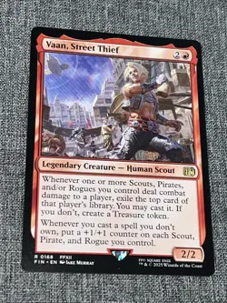 R 0168 Vaan, Street Thief NM Rare FFXII Final Fantasy MTG Card FIN Red Creature - Image 1