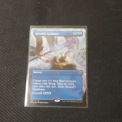 MTG - Alrund's Epiphany. Kaldheim. Blue Mythic - Borderless Sorcery. - Image 1