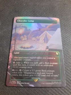 MTG ~ Chocobo Camp (Borderless Foil) ~ FIN ~ NM - Image 1