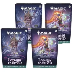 Magic the Gathering Lorwyn Eclipsed COMMANDER DECK CASE 4x set display - Image 1