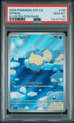 Spheal Pokemon Ssp En-Surging Sparks 199 NM PSA 10 - Image 1