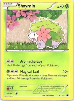 Shaymin XY188 Holo Promo XY Promo Pokemon Moderately Played - Image 1