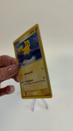 2007 Pokemon Pikachu 12/17 Error w Swirl Holo LP+ - Image 2