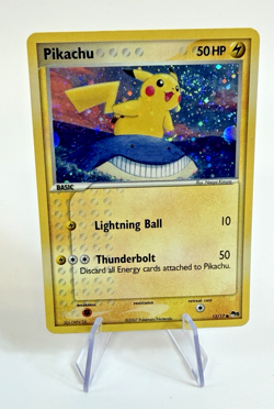 2007 Pokemon Pikachu 12/17 Error w Swirl Holo LP+ - Image 4