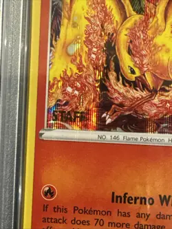 PSA 9 Moltres Holo Prerelease Staff SWSH Brilliant Stars SWSH185 Pokemon Card - Image 2