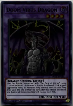 Doom Virus Dragon (Blue) Ultra Rare Dragons of Legend: The Complete Series DLCS- - Image 1