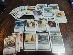Lot of 100+ MtG Eighth 8th Ed. White Border Cards Common, Uncommon, Rares, 2003 - Image 1