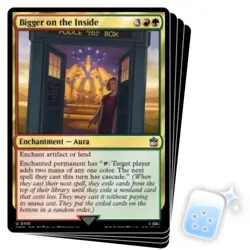 BIGGER ON THE INSIDE X4 Universes Beyond: Doctor Who Magic MTG MINT CARD - Image 1