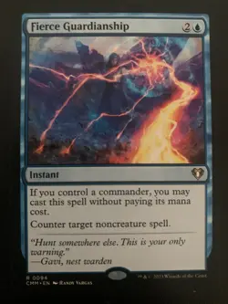 Fierce Guardianship Commander 2020 Regular MTG 1x Pics for Condition - Image 1