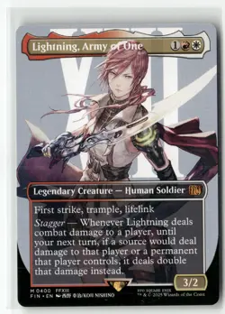 Lightning, Army of One (0400) (Borderless) M 400 FINAL FANTASY MTG - Image 1