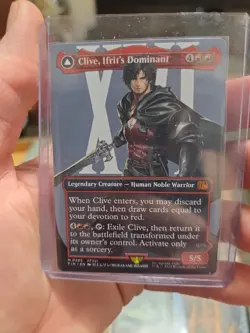MTG Magic the Gathering FIN Final Fantasy Borderless #385 Clive Ifrits Dominant - Image 1