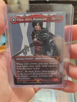 MTG Magic the Gathering FIN Final Fantasy Borderless #385 Clive Ifrits Dominant - Image 2