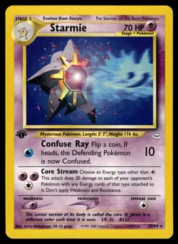 Starmie 25/64 1st Edition Neo Revelation Pokemon - Image 1