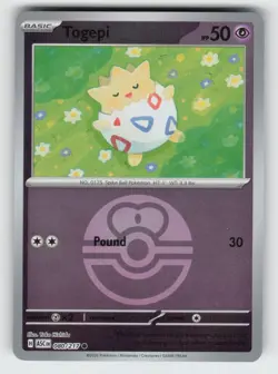 Togepi (Love Ball) 080/217 Holo ME: Ascended Heroes Pokemon Reverse Holo NM - Image 1