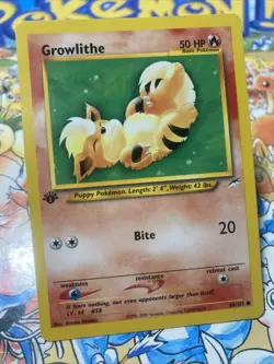 Pokemon Neo Destiny 1st Edition Growlithe 68/105 Non-Holo - Image 2