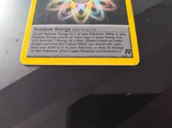 Pokemon Team Rocket Rainbow Energy 17/82 Non Holo Rare Vintage WOTC LP - Image 3