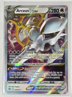 Pokemon TCG Swsh09: Brilliant Stars Arceus VSTAR 123/172 Ultra Rare Holo - Image 1