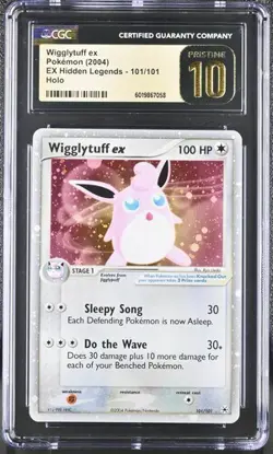 CGC 10 PRISTINE WIGGLYTUFF EX HOLO 101 EX HIDDEN LEGENDS POKEMON - Image 1