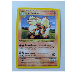 arcanine 1st edition Shadowless 23/102 100 Pokemon Card - Image 1
