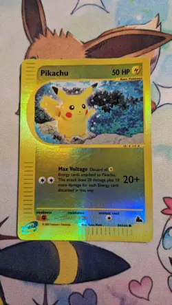Pokemon TCG Pikachu 84/144 Skyridge Reverse Holo Rare E-reade (MP) - Image 1