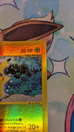 Pokemon TCG Pikachu 84/144 Skyridge Reverse Holo Rare E-reade (MP) - Image 3