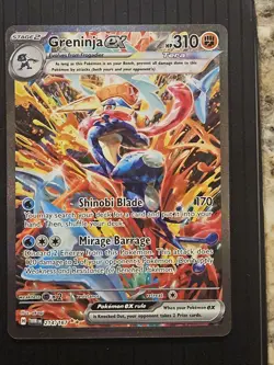Pokemon TCG Greninja EX Twilight Masquerade Card 214/167 Mint Condition 214/167 - Image 1