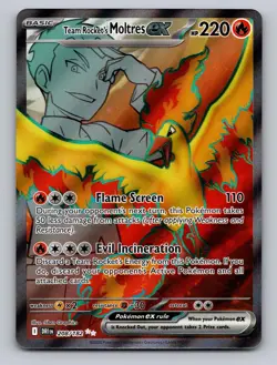 Team Rocket's Moltres ex 208/182 Ultra Rare Destined Rivals Pokemon Holo NM - Image 1