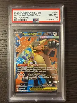 Mega Kangaskhan EX 164/132 UR FA 2025 Pokemon Mega Evolutions PSA 10 Gem Mint - Image 1