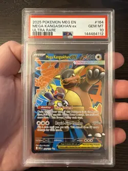 Mega Kangaskhan EX 164/132 UR FA 2025 Pokemon Mega Evolutions PSA 10 Gem Mint - Image 3