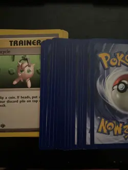 Vintage Trainer: Recycle 1st Edition Pokemon TCG Fossil 61 LP - Image 3