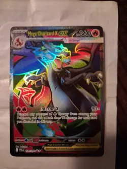 POKEMON Mega Charizard X EX 109/094 ULTRA RARE FULL ART HOLO Phantasmal Flames - Image 1