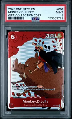 2023 One Piece Gift Collection 2023 #001 Monkey D. Luffy PSA9 - Image 1